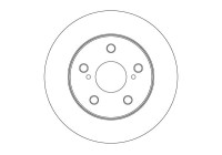Brake disc DF3970 TRW