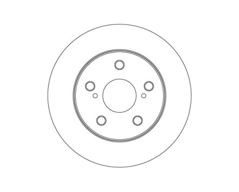 Brake disc DF3970 TRW