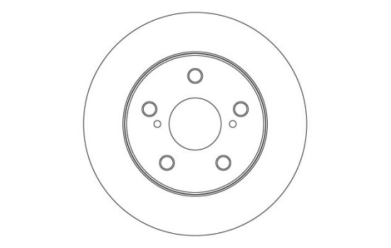 Brake disc DF3970 TRW