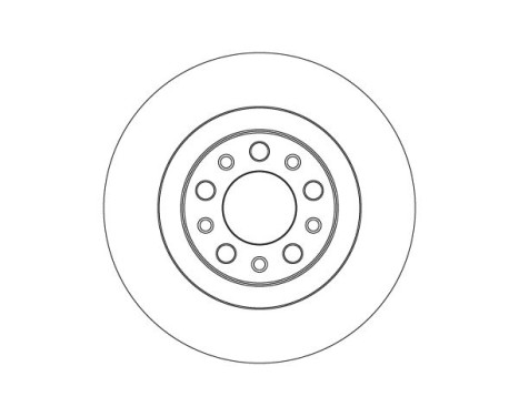 Brake disc DF3986 TRW