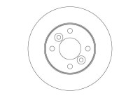 Brake disc DF3989 TRW