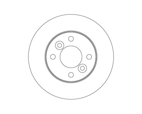 Brake disc DF3989 TRW