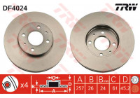 Brake Disc DF4024 TRW