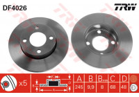 Brake Disc DF4026 TRW