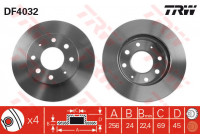 Brake Disc DF4032 TRW