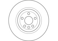 Brake disc DF4078 TRW