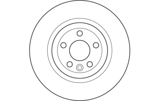 Brake disc DF4078 TRW