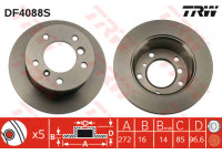Brake Disc DF4088S TRW