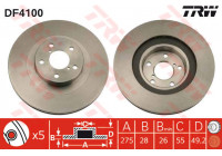 Brake Disc DF4100 TRW