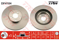 Brake Disc DF4104 TRW