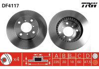 Brake Disc DF4117 TRW