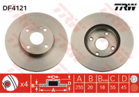 Brake Disc DF4121 TRW