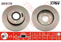 Brake Disc DF4170 TRW