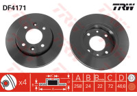 Brake Disc DF4171 TRW