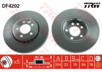 Brake Disc DF4202 TRW