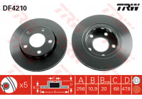 Brake Disc DF4210 TRW