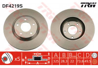 Brake Disc DF4219S TRW