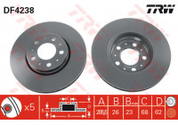 Brake Disc DF4238 TRW