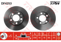 Brake Disc DF4253 TRW