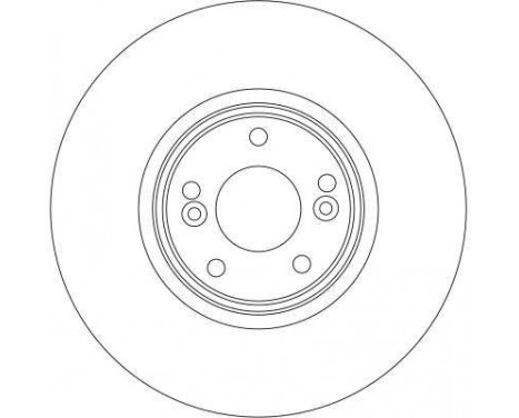 Brake Disc DF4260S TRW, Image 3