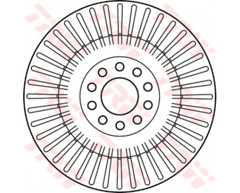 Brake Disc DF4268S TRW, Image 2