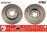 Brake Disc DF4275S TRW