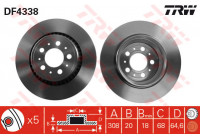 Brake Disc DF4338 TRW