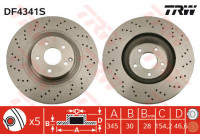 Brake Disc DF4341S TRW