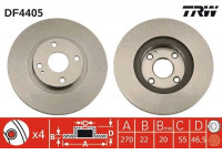 Brake Disc DF4405 TRW