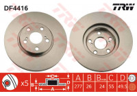 Brake Disc DF4416 TRW