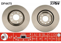 Brake Disc DF4475 TRW