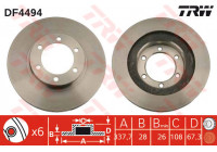 Brake Disc DF4494 TRW