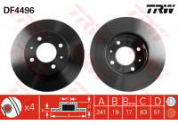 Brake Disc DF4496 TRW