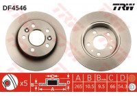 Brake Disc DF4546 TRW