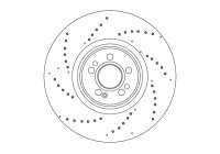 Brake disc DF4598S TRW
