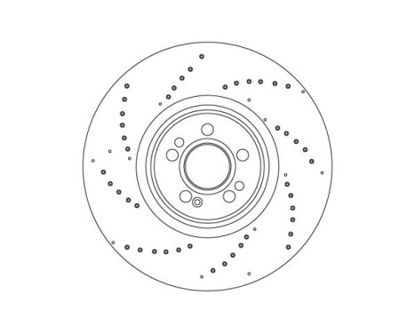 Brake disc DF4598S TRW