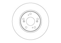 Brake disc DF4610 TRW