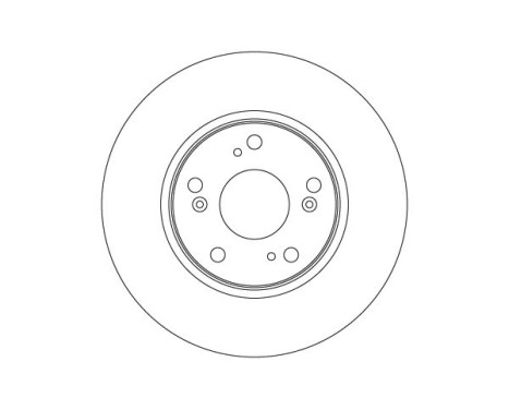 Brake disc DF4610 TRW