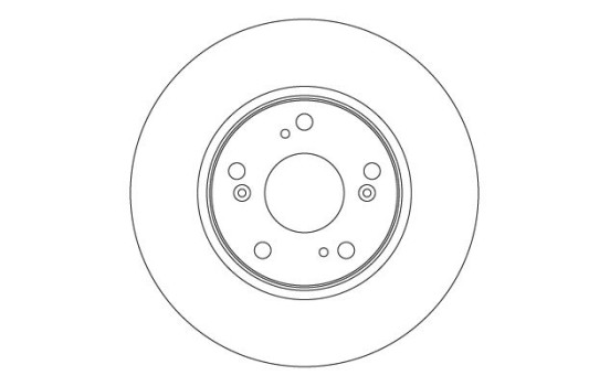 Brake disc DF4610 TRW