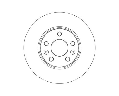 Brake disc DF4615 TRW