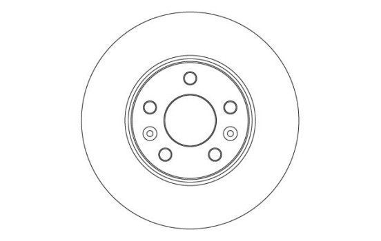 Brake disc DF4615 TRW