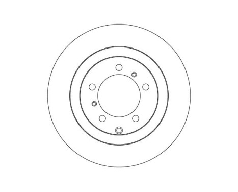 Brake disc DF4616S TRW