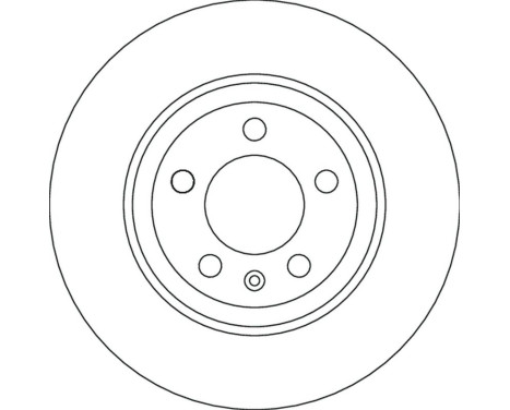 Brake disc DF4624 TRW