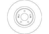 Brake disc DF4632S TRW