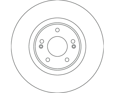 Brake disc DF4632S TRW