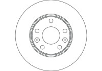 Brake disc DF4637 TRW