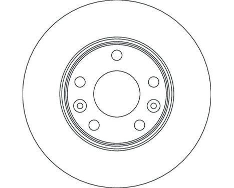 Brake disc DF4637 TRW