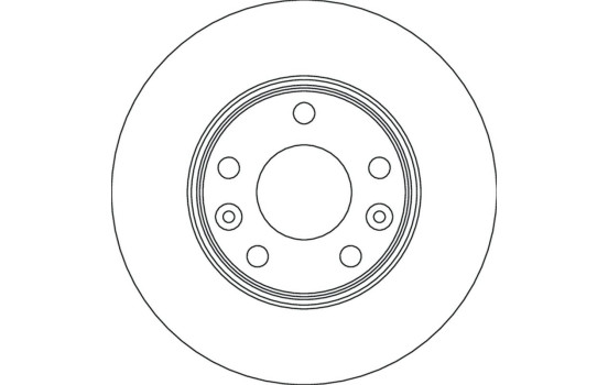 Brake disc DF4637 TRW