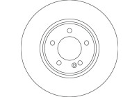 Brake disc DF4638S TRW