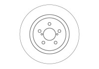 Brake disc DF4640 TRW